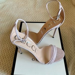GUCCI Suede 110 Sandals Heels